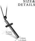 wholesale Sterling Silver Cross Necklace Philippians 4 13 I Can Do All Things Inspirational Gift-0-89