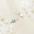 wholesale 925 Sterling Silver Turquoise Hummingbird Dangle Earrings Wholesale For Women-0-3