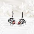 wholesale 925 Sterling Silver Spider Moon Drop Earrings Gothic Punk Style Halloween Costume Accessories Gift Ideas-0-5