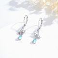 wholesale 925 Sterling Silver Opal Teardrop Butterfly Drop Earrings for Women-0-1