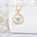wholesale 925 Sterling Silver Bee Pendant Necklace Coin Keepsake  for Women Men-0-1