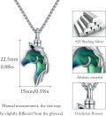 wholesale 925 Sterling Silver Horse Head Memorial Keepsake Ashes Holder Jewelry for Women and Men -0-5