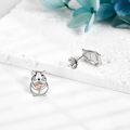 wholesale 925 Sterling Silver Cat Heart Stud Earrings for Women-0-2