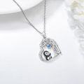 wholesale 925 Sterling Silver Penguin in Moon Pendant Necklace - Tree of Life Design s for Women-0-1