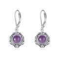 wholesale 925 Sterling Silver Earrings Wholesale With Blue Gemstone Drop-0-36