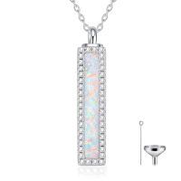TOUPOP Silver Opal Bar Urn Necklace-undefined