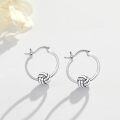 wholesale 925 Sterling Silver Volleyball Hoop Earrings for Women and Girls - Sporty & Hypoallergenic Jewelry-0-1