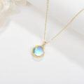 wholesale 14K Gold Moonstone Starburst Pendant Necklace for Women Mother's Day Gift-0-2