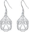wholesale 925 Sterling Silver Celtic Knot Drop Earrings - Irish s for Women-0-1