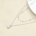 wholesale 925 Sterling Silver Layered Necklace with Opal Pendant s for Women-0-2