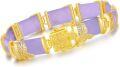 wholesale 18kt Gold Plated Sterling Silver Jade Bracelet for Women Fine Jewelry Gift-0-5