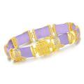 wholesale 925 Sterling Silver Green Jade Link Bracelet Wholesale With Intricate Clasp Design-0-5
