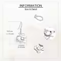 wholesale 925 Sterling Silver Animal Wolf Head Drop Dangle Hook Earrings Wholesale for Women's Fashion  4cm Length-0-3