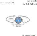wholesale Sterling Silver Abalone Blue Opal Turquoise Malachite Tree of Life Bracelet-0-21