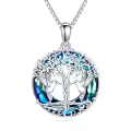 TOUPOP Sterling Silver Crystal Hummingbird Cardinal Necklace-0-0