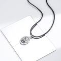 wholesale 925 Sterling Silver Saint Agatha Oval Religious Medal Prayer Charm Pendant Necklace-0-1
