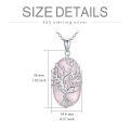 TOUPOP Sterling Silver Crystal Tree Of Life Necklace For Women-0-4