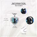 wholesale 925 Sterling Silver Cat Photo Frame Pendant Necklaces for Women Gifts-0-4
