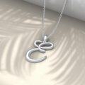wholesale Sterling Silver 26 Letter Pendant Necklace-0-1