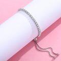 wholesale 925 Sterling Silver Cubic Zirconia Tennis Bracelet with Adjustable Closure - Elegant Gift for Her-0-1