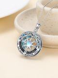 TOUPOP Sterling Silver & Stone I'd Be Lost Without You Compass Necklace-0-4