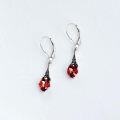 wholesale Sterling Silver Austrian Crystal Vintage Drop Dangle Leverback Earrings-0-44