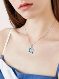 TOUPOP Sterling Silver Crystal Dolphin Pendant Necklace For Women Gifts-0-3