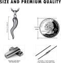 wholesale  925 Sterling Silver Italian Horn Pendant Luck Charm Necklaces for Men Women  Set with Chain Length 24+3 -0-3
