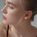 wholesale 925 Sterling Silver Cubic Zirconia Skull Stud Earrings for Women Men-0-1