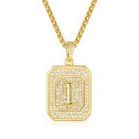 wholesale Gold Filled 925 Sterling Silver Letter Jewelry Necklace for Women Gift for Mom Wife Birthday Anniversary Christmas-Letter I