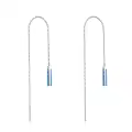 TOUPOP Sterling Silver Created Opal Threader Earrings Bar Leaves Sunflower Rose Daisy-0-0