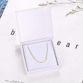 wholesale 14K Gold Box Chain Necklace for Women - 24 Length 3MM Width Lobster Claw Clasp-0-3
