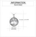 wholesale Sterling Silver Tree of Life Locket Necklace w Pendant for Women-0-3