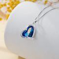 wholesale TOUPOP Father And Daughter Necklace 925 Sterling Silver Daughter Necklace From Dad Heart Crystal Pendant I Love You Forever Jewelry Birthday Christmas Gifts For Women -0-2