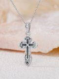 wholesale 925 Sterling Silver Cross Pendant Necklace - Religious s for Her-0-2