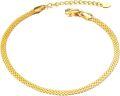 wholesale 18K Gold Filled Thin Cable Anklet Minimalist Fine s for Her-0-0