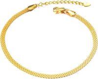 wholesale 18K Gold Filled Thin Cable Anklet Minimalist Fine s for Her-9.0-10.0 IN-8.2-9.5 IN