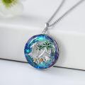 wholesale 925 Sterling Silver Tropical Beach Pendant Necklace-0-3