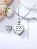 TOUPOP 925 Sterling Silver Abalone Shell Heart Locket Urn Necklace-0-5