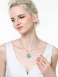 wholesale Sterling Silver Crystal Turtle Necklace for Women-0-12