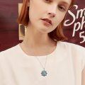 wholesale 925 Sterling Silver Sun And Moon Pendant With Abalone Shell And Black Onyx Accents-0-5