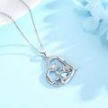 wholesale 925 Sterling Silver Sea Turtle Heart Pendant Necklace for Women Ocean Animal s-0-1