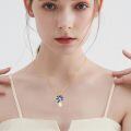 wholesale 925 Sterling Silver Lotus Necklace with Mystical Goddess Symbol - 20mm Pendant, 18-22 Chain, Hypoallergenic Jewelry Gift for Women-0-4
