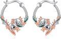 wholesale 925 Sterling Silver Moon & Star Huggie Hoop Earrings - Cute Celestial  for Her-0-0