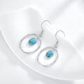 wholesale Sterling Silver Turquoise Dangle Earrings Boho Victorian Jewelry Gifts-0-18