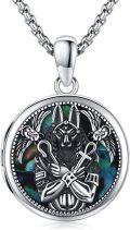 wholesale 925 Sterling Silver Abalone Shell Egyptian Anubis Pendant Necklace for Women and Men-0-0