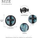 wholesale 925 Sterling Silver Turquoise Cross Ankh Peace Viking Stud Earrings for Men & Women-0-5