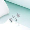 wholesale 925 Sterling Silver Leaf Wrap Stud Earrings - Climbing Ear Jackets for Women and Girls-0-2