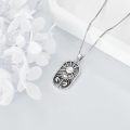 wholesale 925 Sterling Silver Cancer Zodiac Pendant Necklace for Women-0-3