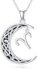 wholesale Sterling Silver Zodiac Necklace 12 Constellations Pendant Jewelry for Women Men-0-10